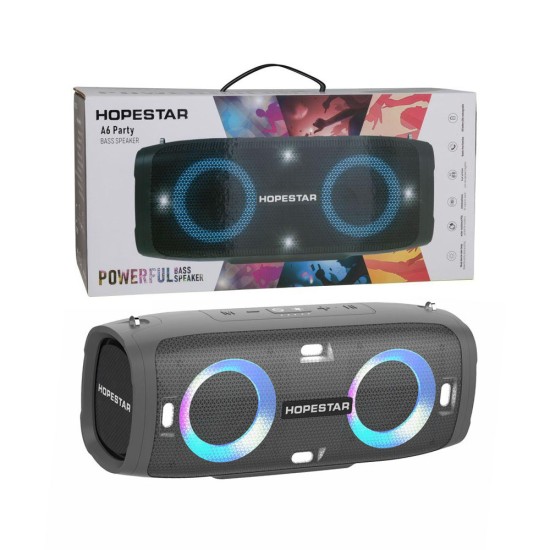 HOPESTAR PORTABLE BLUETOOTH SPEAKER A6 PARTY TWS/HANDS-FREE/U DISK/TF/AUX WATER-RESISTANT 30W GRAY HOPESTAR PORTABLE BLUETOOTH SPEAKER A6 PARTY TWS/HANDS-FREE/U DISK/TF/AUX WATER-RESISTANT 30W GRAY